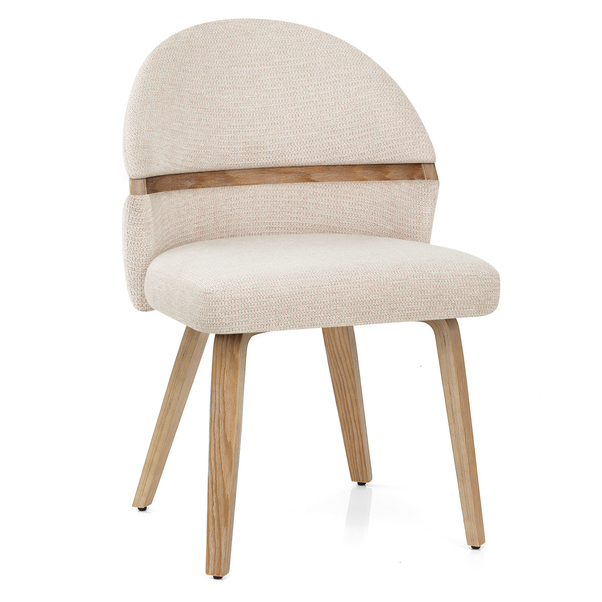 Silla Tela Roble - Odessa Crema