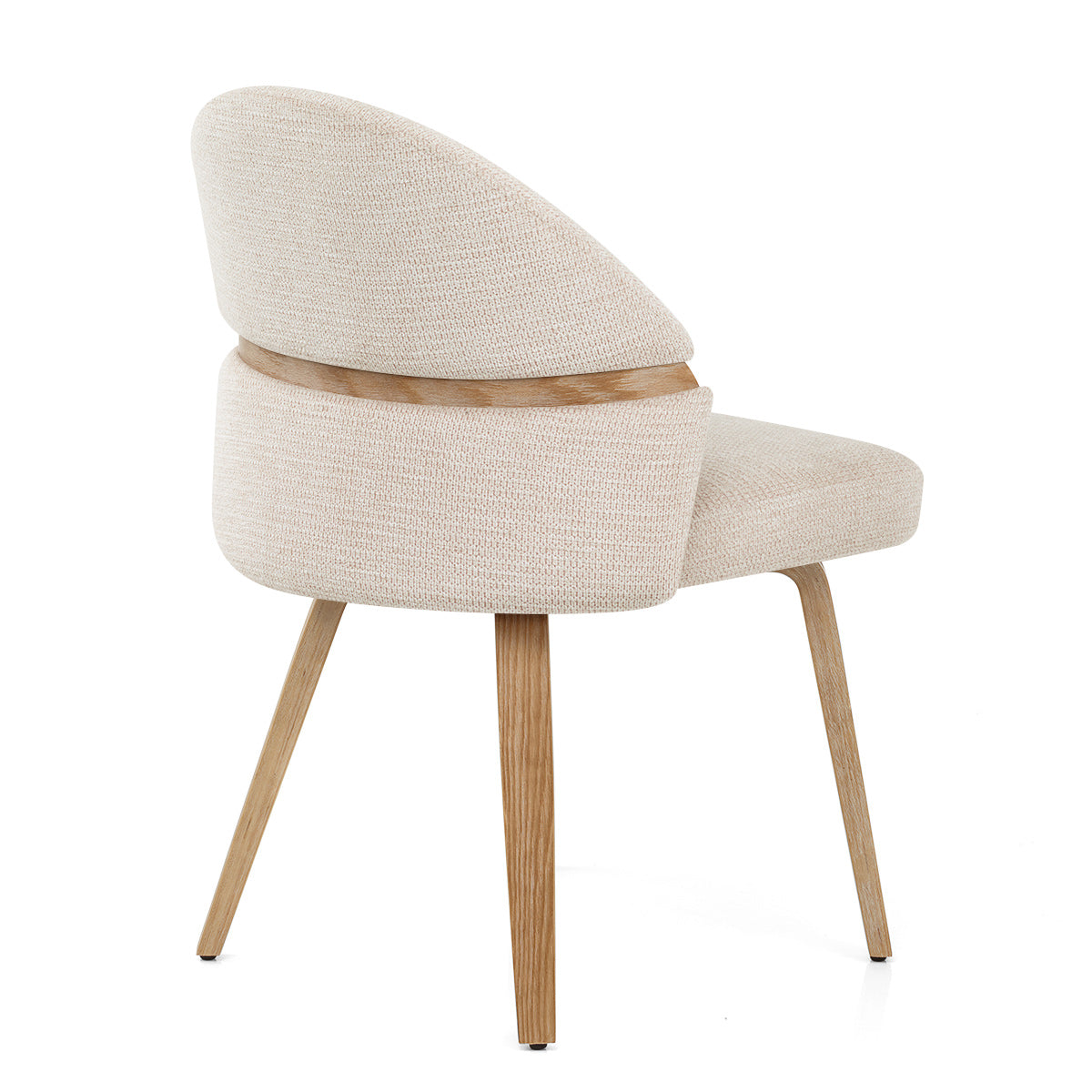 Silla Tela Roble - Odessa Crema