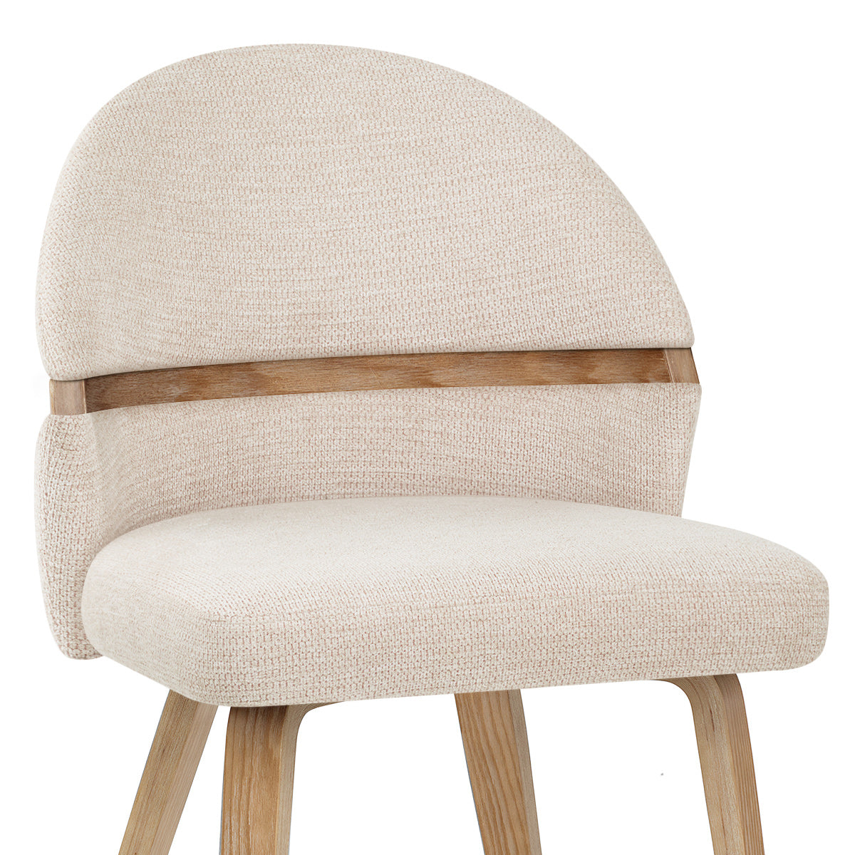 Silla Tela Roble - Odessa Crema