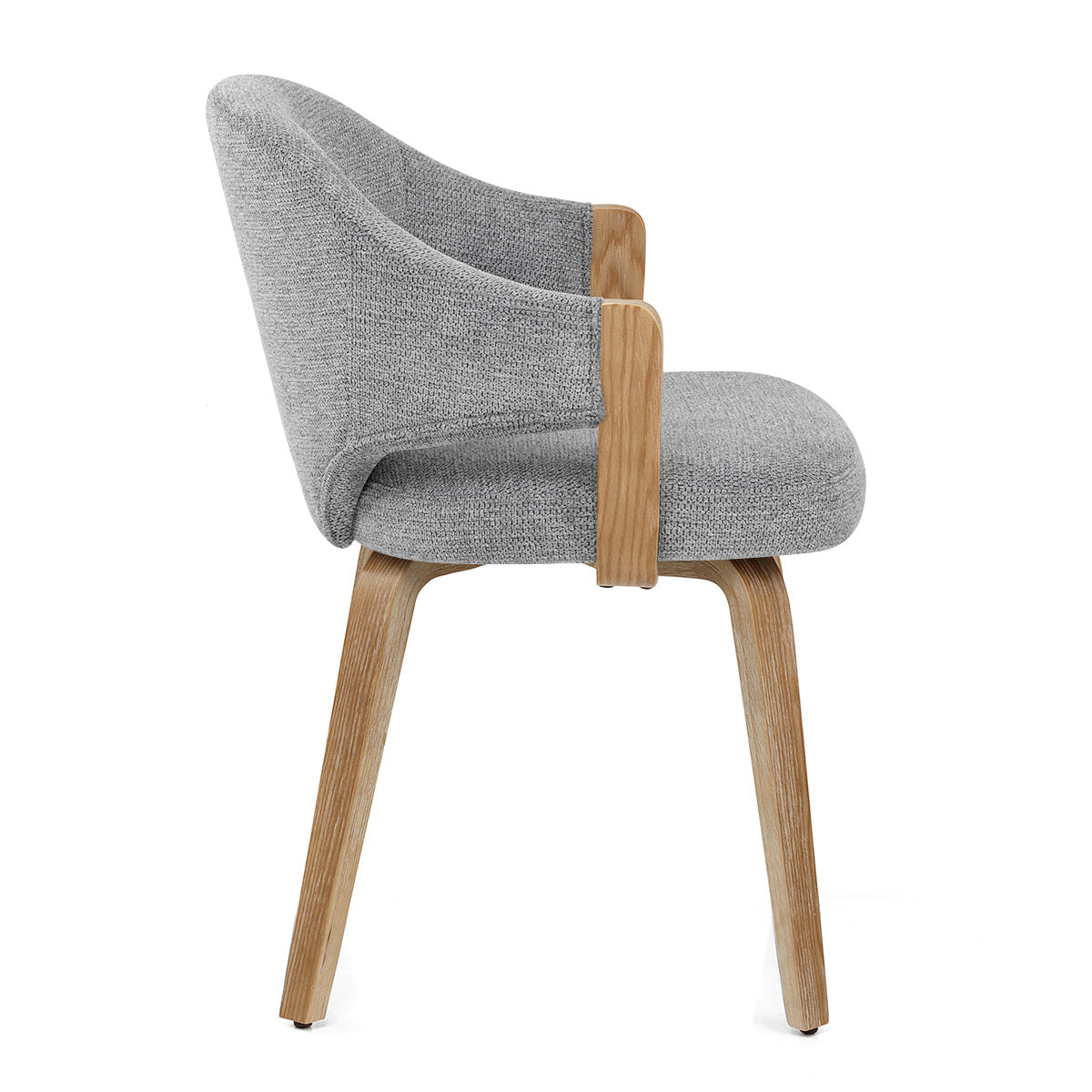 Silla Tela Roble - Otto Gris
