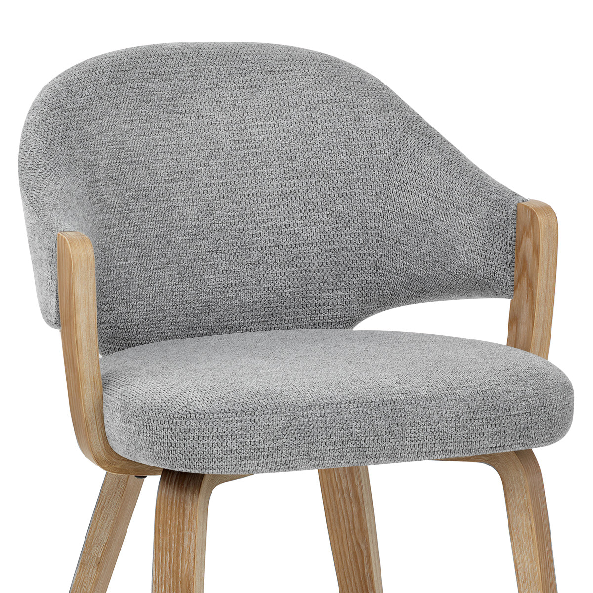 Silla Tela Roble - Otto Gris