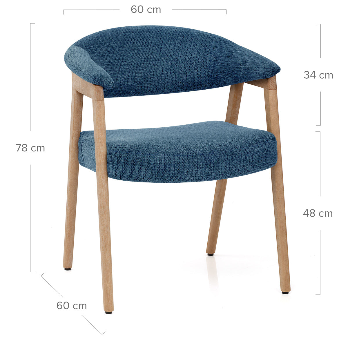 Silla Tela Roble - Falco Azul