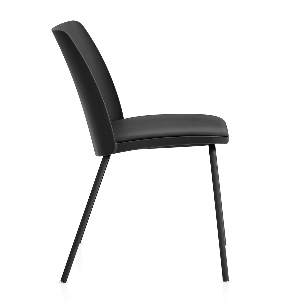 Silla Resina Metal - Cosmo Negro