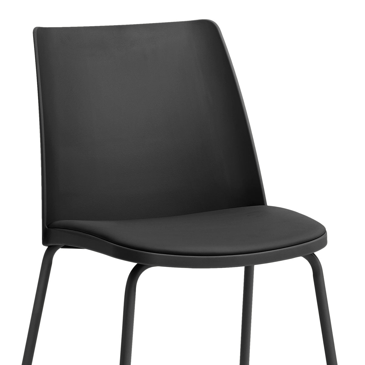 Silla Resina Metal - Cosmo Negro