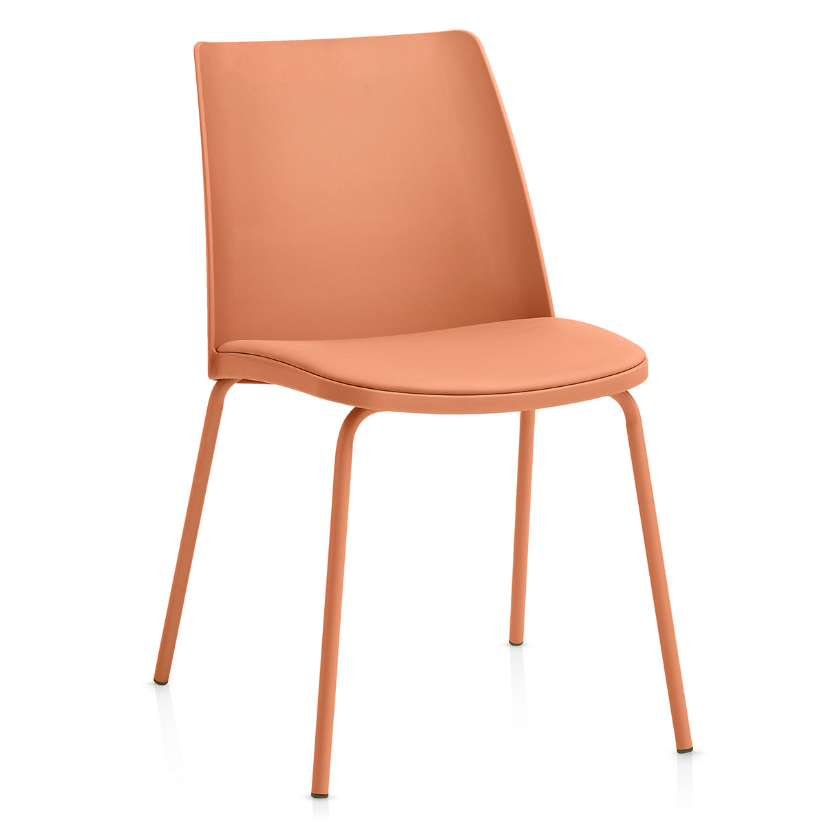 Silla Resina Metal - Cosmo Naranja
