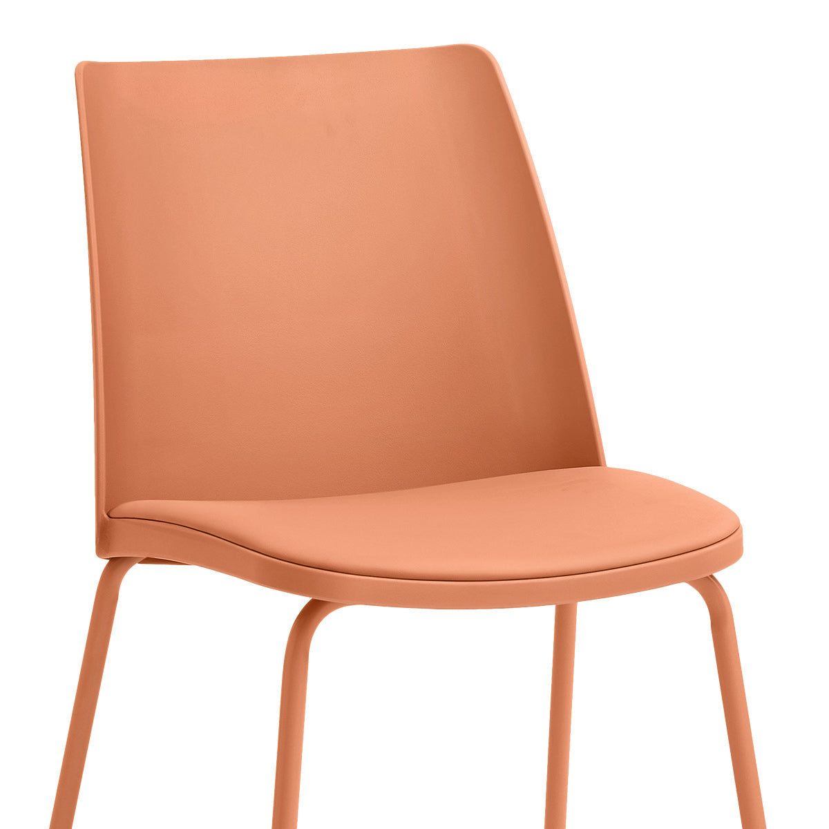 Silla Resina Metal - Cosmo Naranja