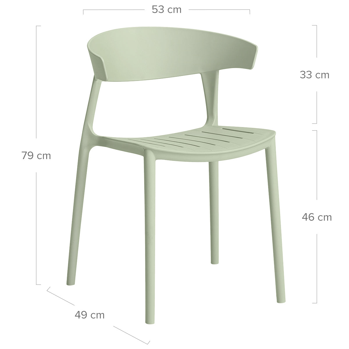 Silla Resina Exterior - Sky Garden Verde