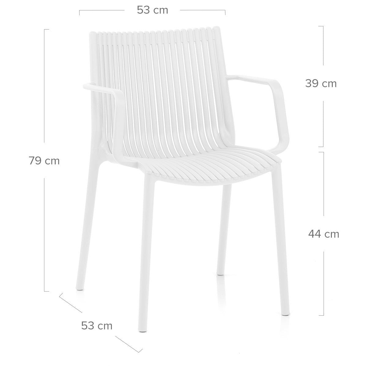 Sillón Resina Exterior - Aura Blanco