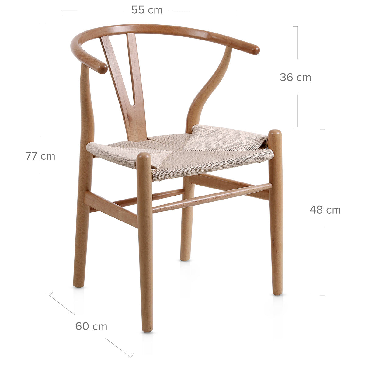 Silla Cuerda Roble - Maxime Crema