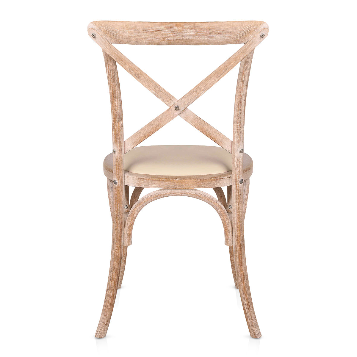 Silla Cuero Auténtico Roble - Marcel Crema