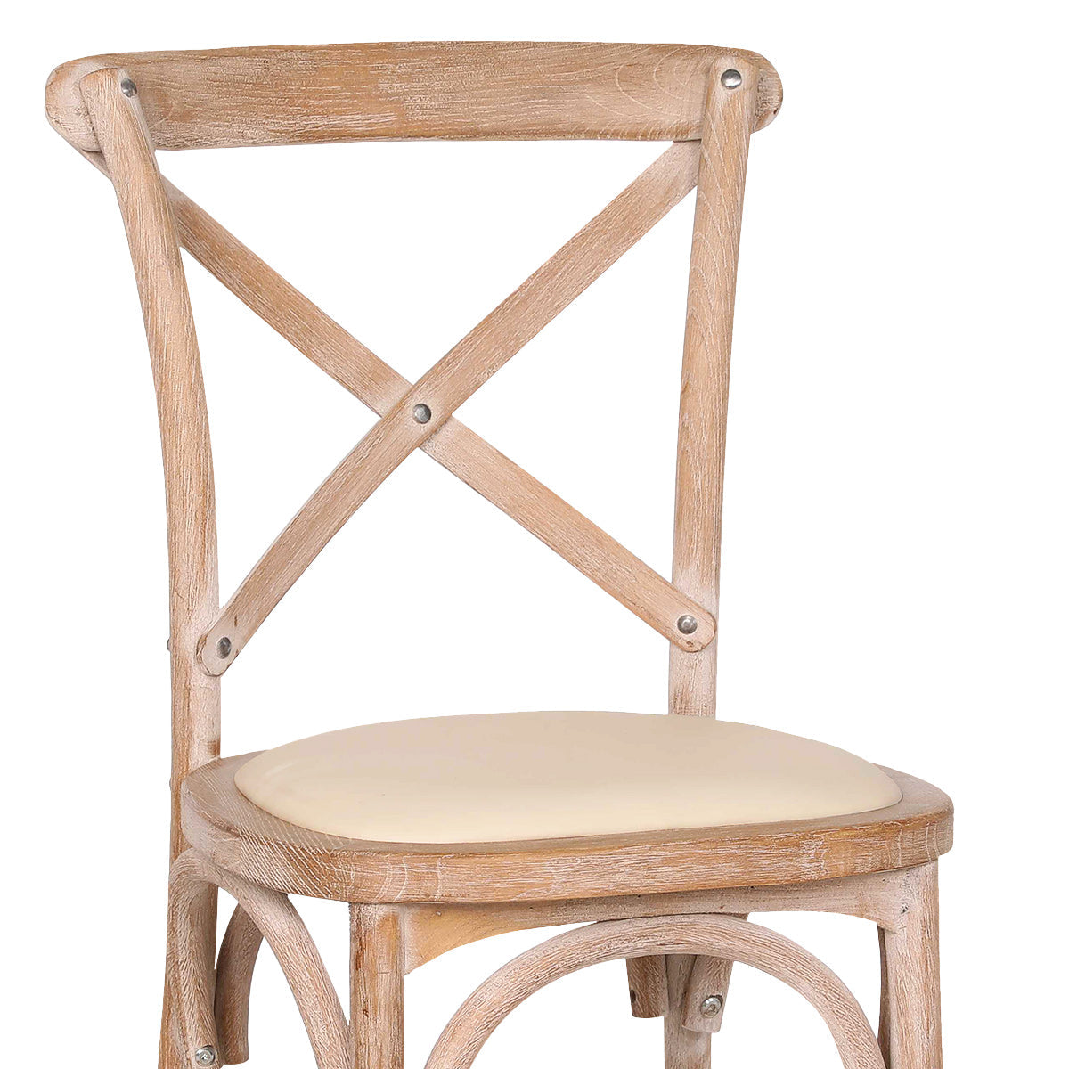 Silla Cuero Auténtico Roble - Marcel Crema