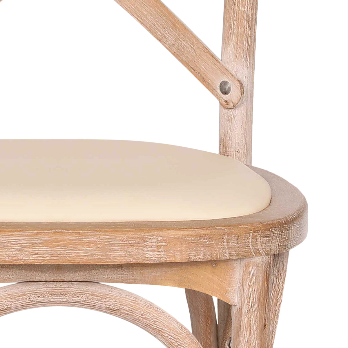 Silla Cuero Auténtico Roble - Marcel Crema