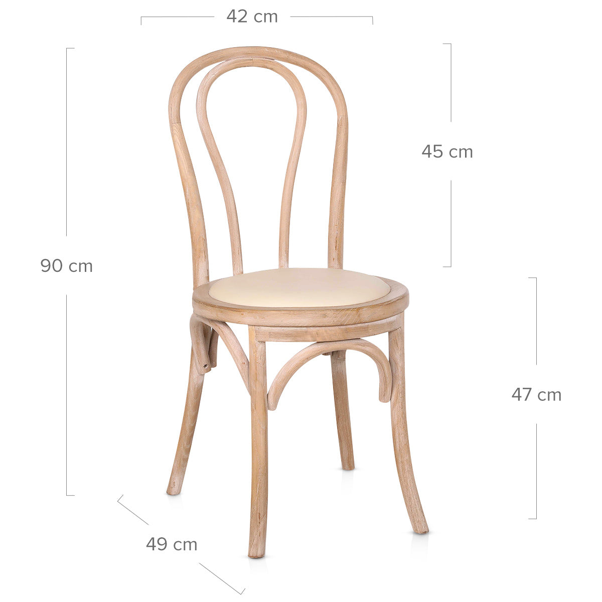 Silla Cuero Auténtico Roble - Henri Crema