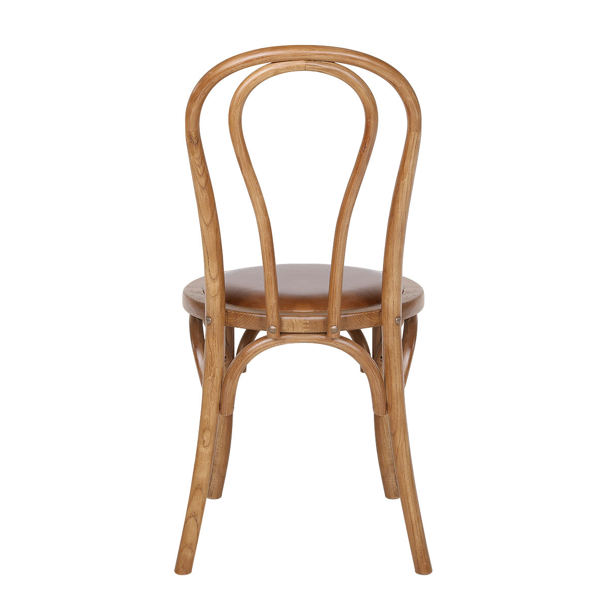 Silla Cuero Auténtico Nogal - Henri Marrón
