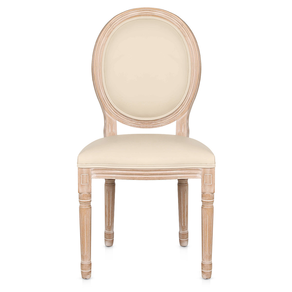 Silla Cuero Auténtico Roble - Louis Crema