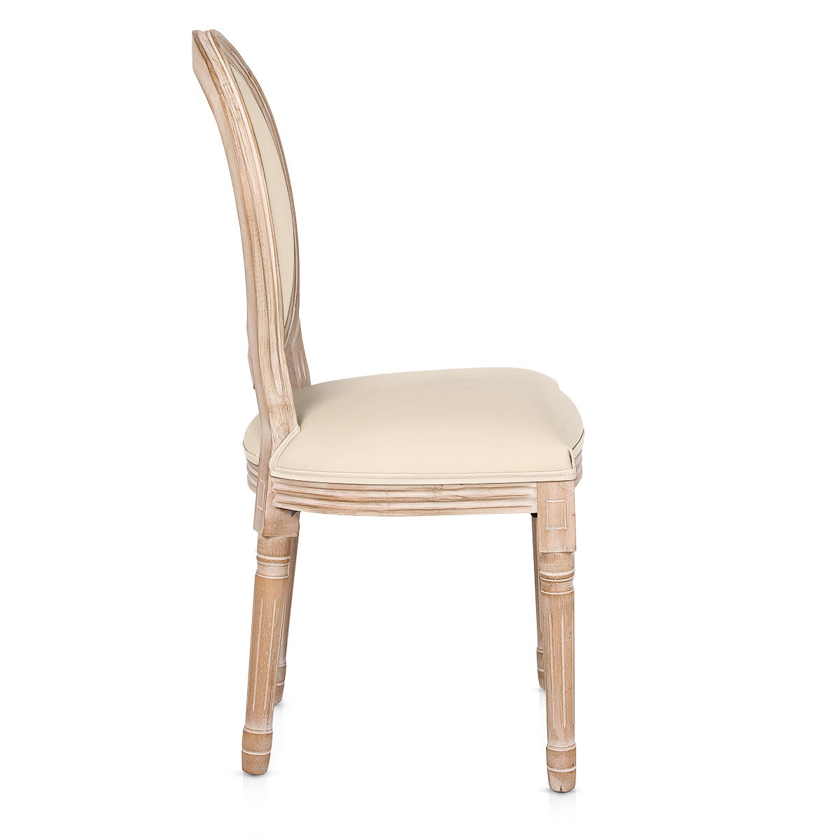 Silla Cuero Auténtico Roble - Louis Crema