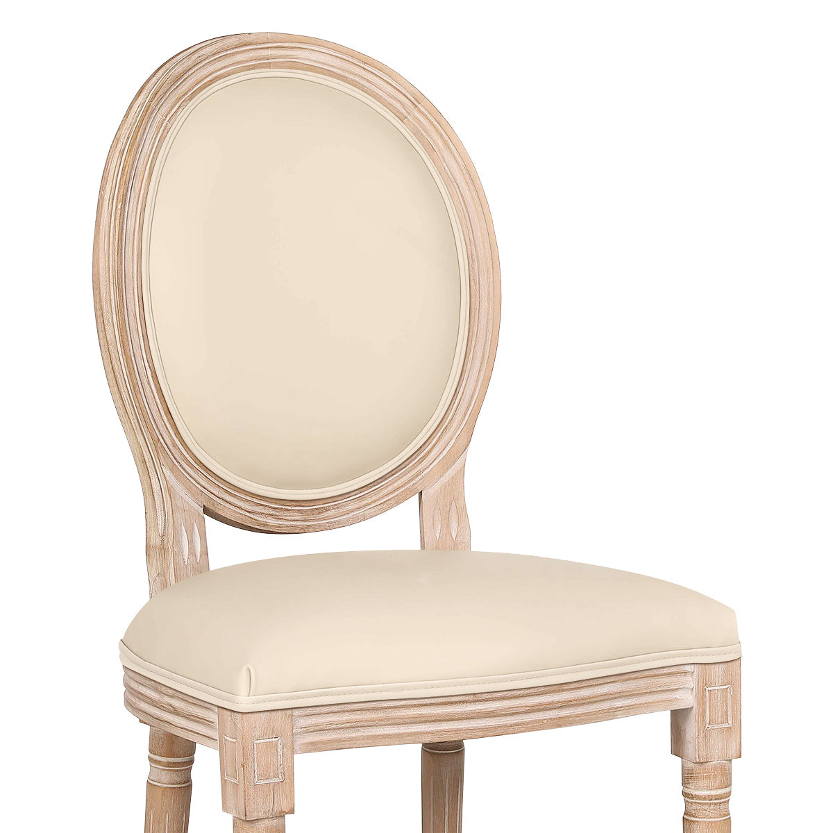 Silla Cuero Auténtico Roble - Louis Crema