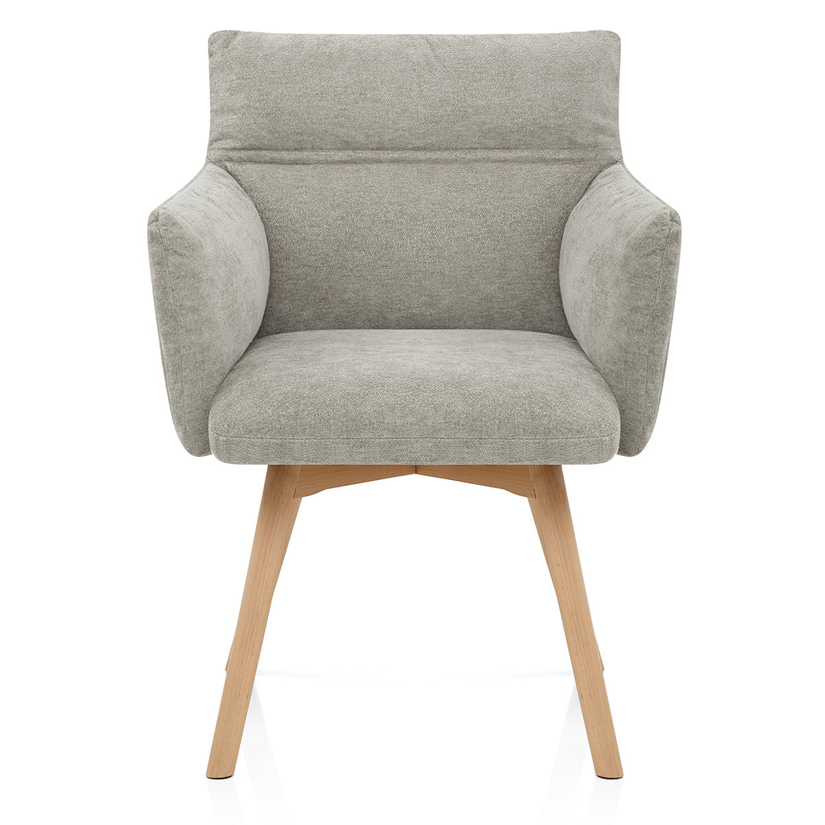Silla Tela Roble - Mica Gris
