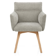 Silla Tela Roble - Mica Gris