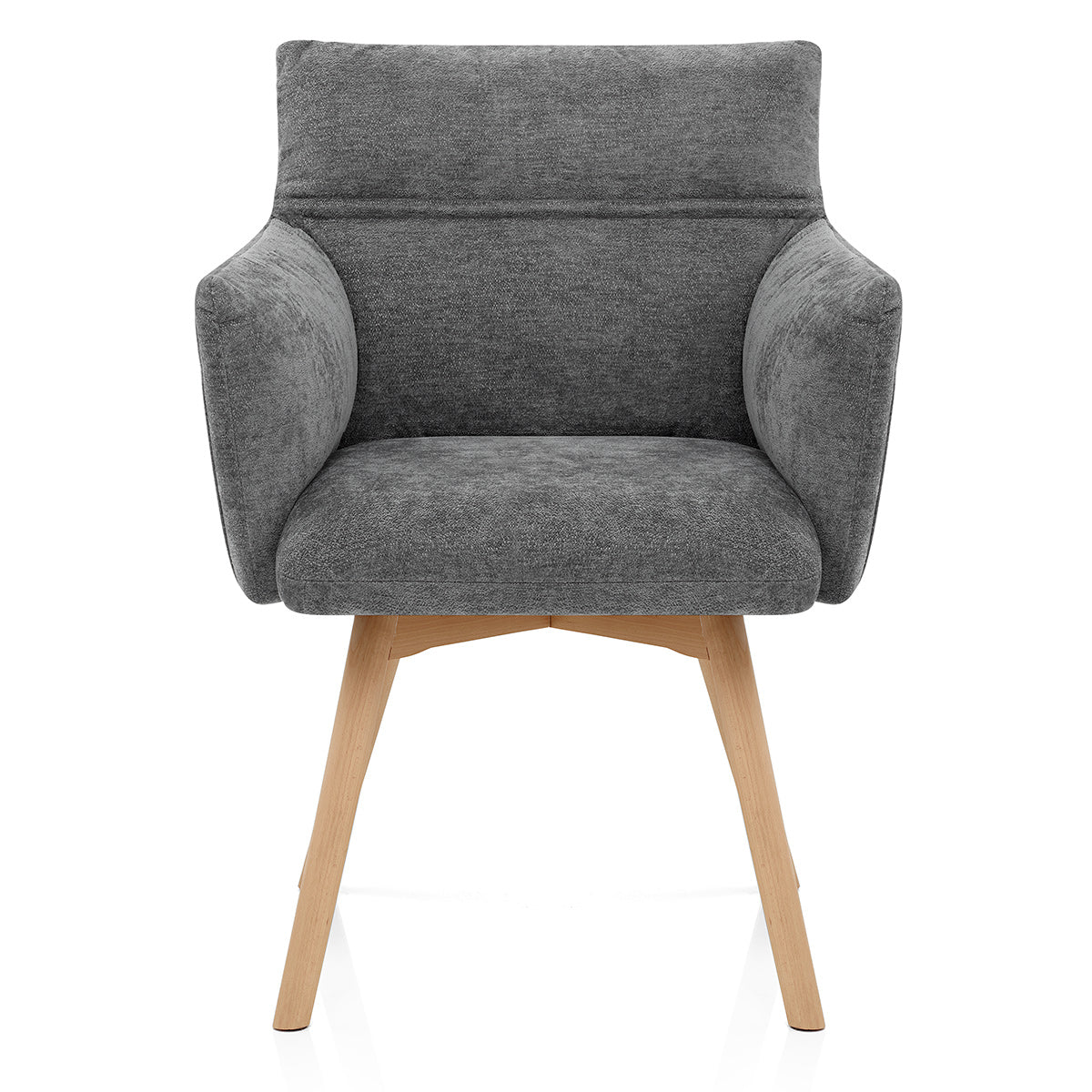 Silla Tela Roble - Mica Gris Oscuro