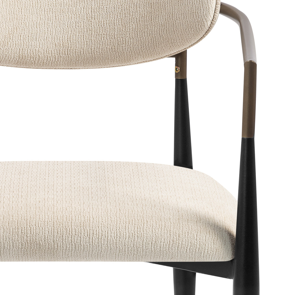 Silla Tela Metal - Lumix Crema