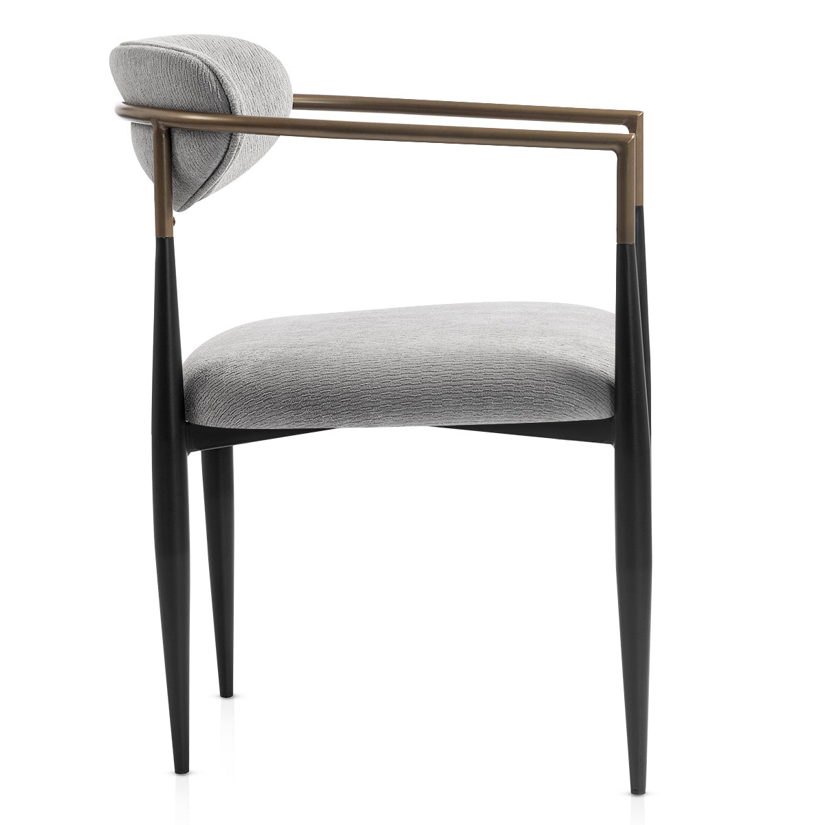 Silla Tela Metal - Lumix Gris