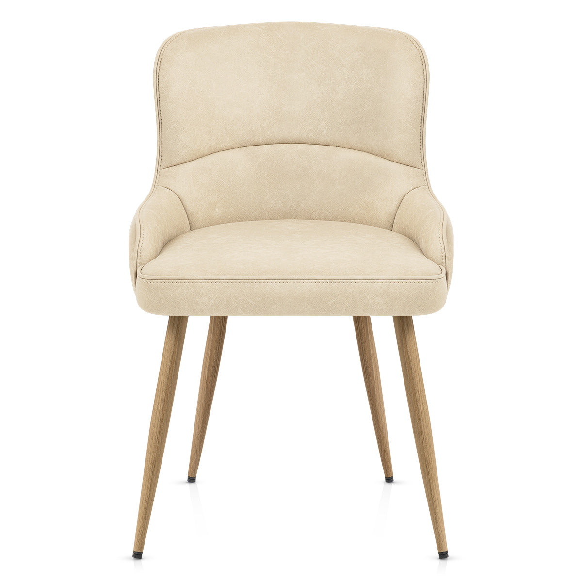 Silla Polipiel Metal - Tropea Crema