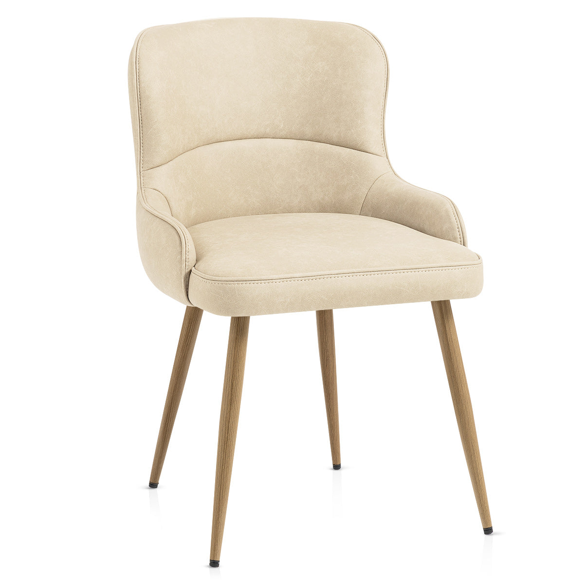 Silla Polipiel Metal - Tropea Crema