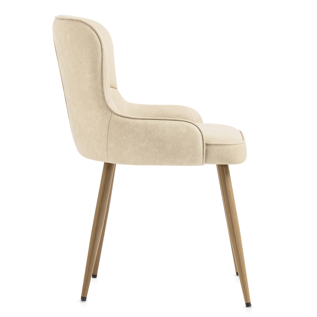 Silla Polipiel Metal - Tropea Crema