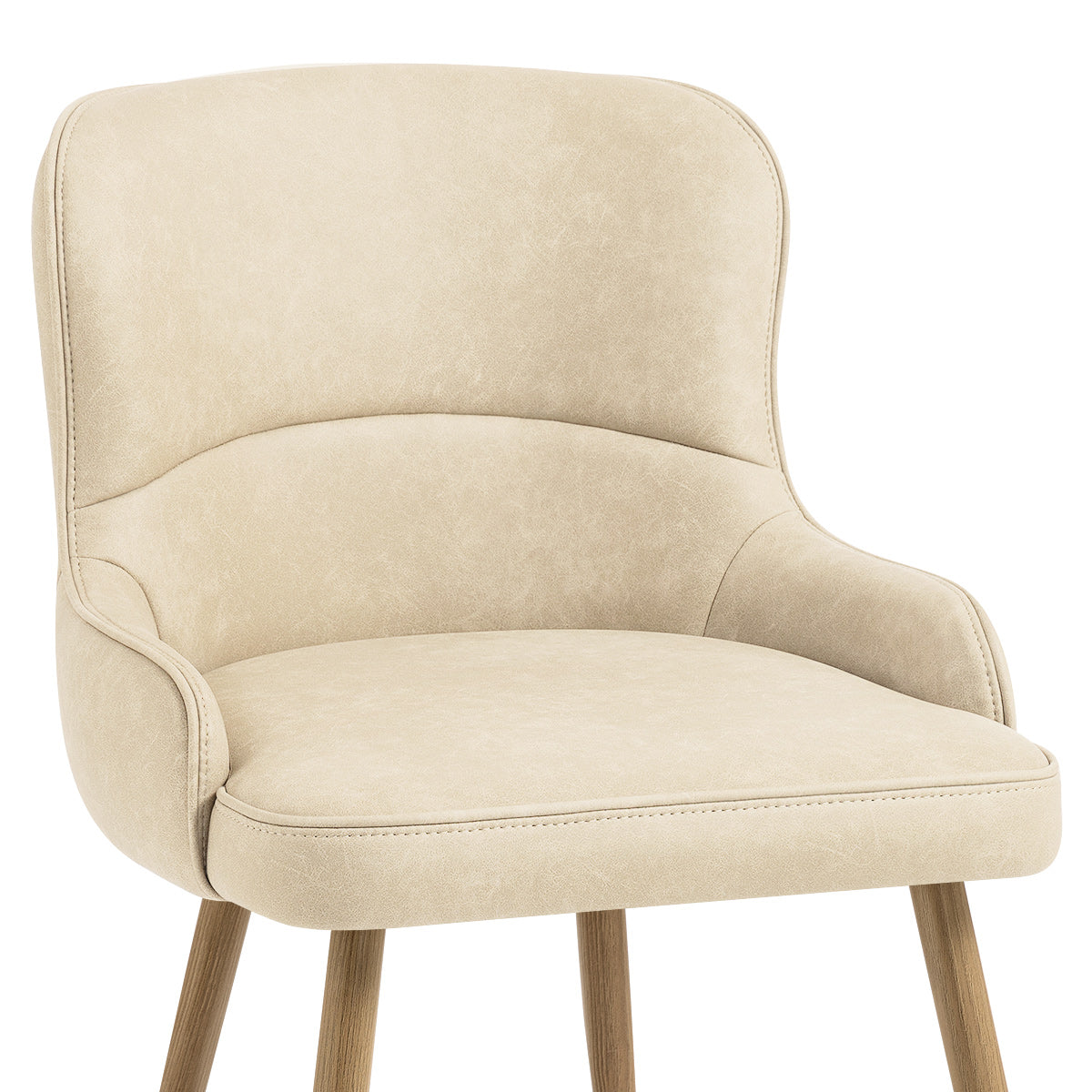 Silla Polipiel Metal - Tropea Crema