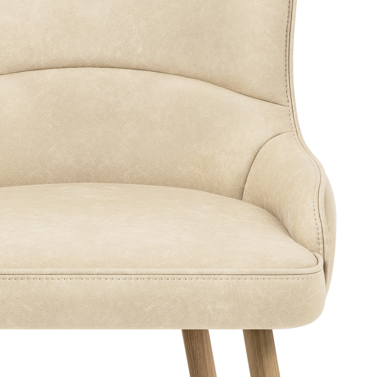 Silla Polipiel Metal - Tropea Crema