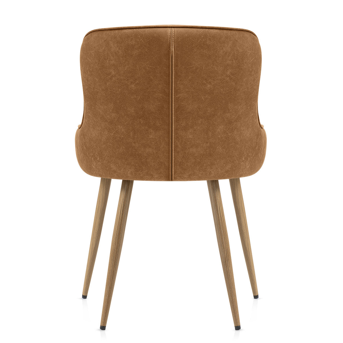 Silla Polipiel Metal - Tropea Marrón