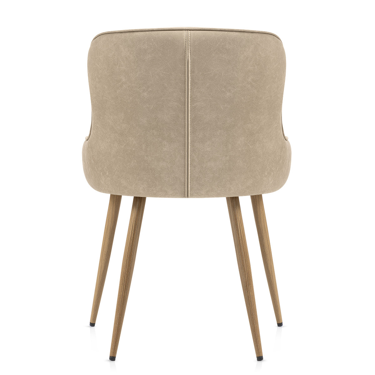 Silla Polipiel Metal - Tropea Gris Pardo