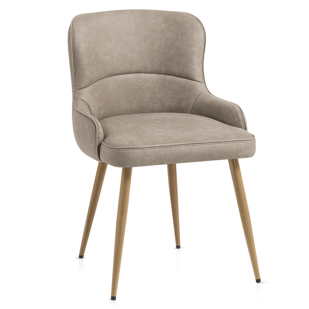Silla Polipiel Metal - Tropea Gris