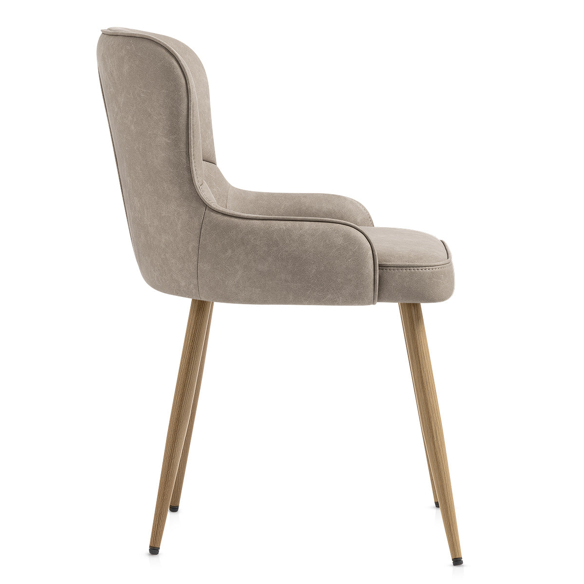 Silla Polipiel Metal - Tropea Gris