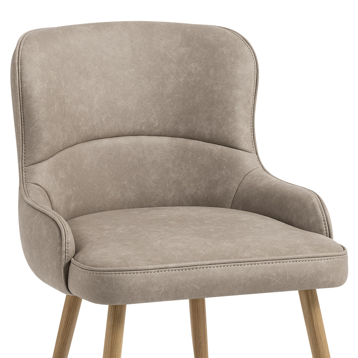 Silla Polipiel Metal - Tropea Gris