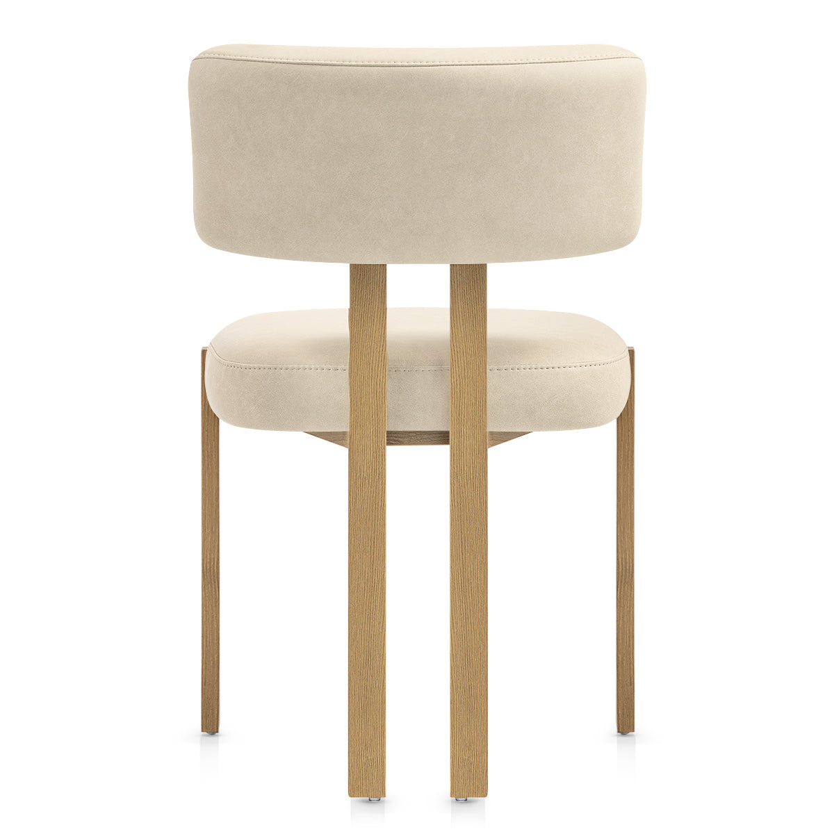 Silla Polipiel Metal - Mira Crema