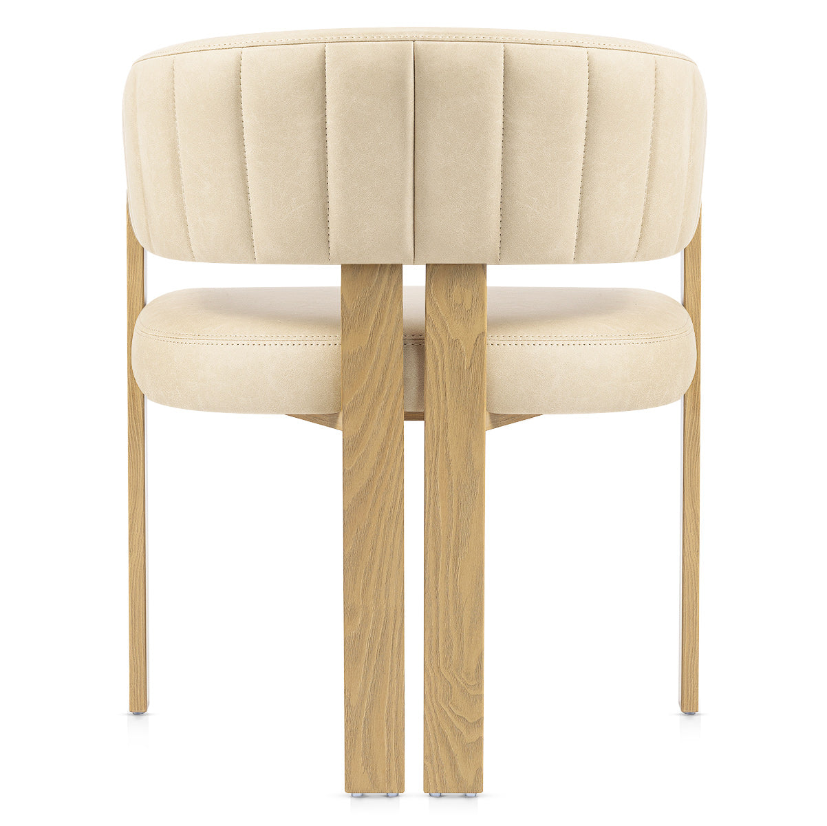 Silla Polipiel Metal - Polo Crema