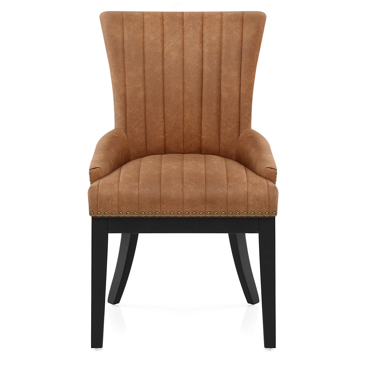 Silla Polipiel Madera - Chiltern Marrón