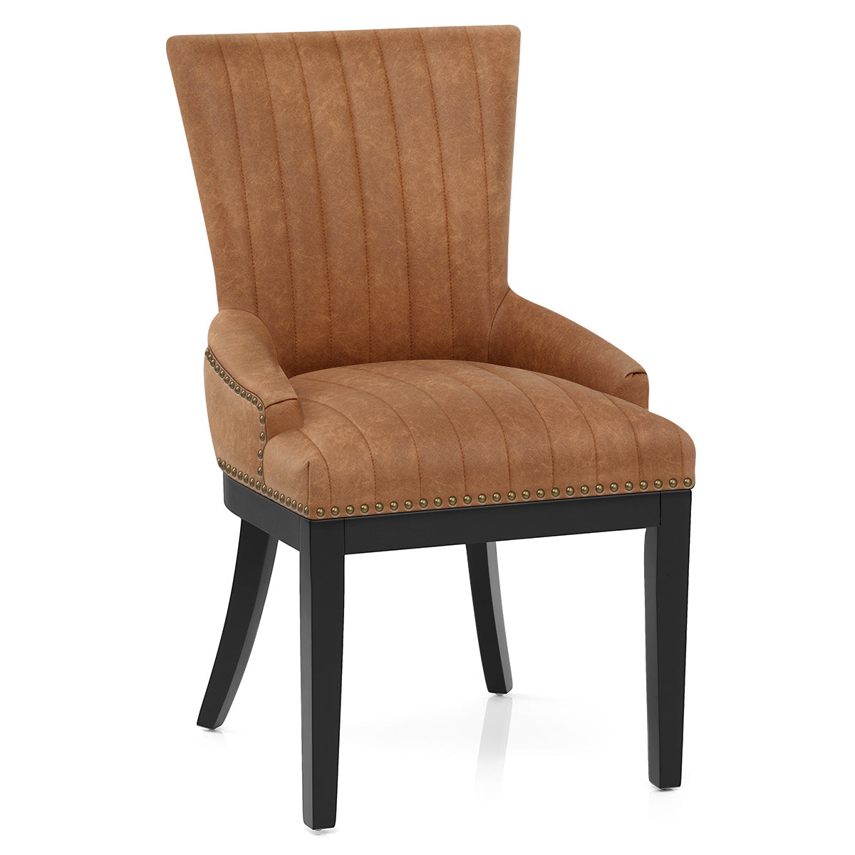Silla Polipiel Madera - Chiltern Marrón