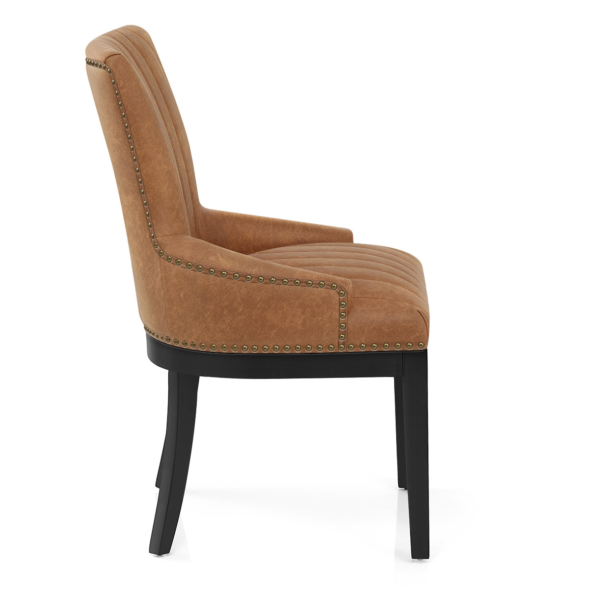 Silla Polipiel Madera - Chiltern Marrón