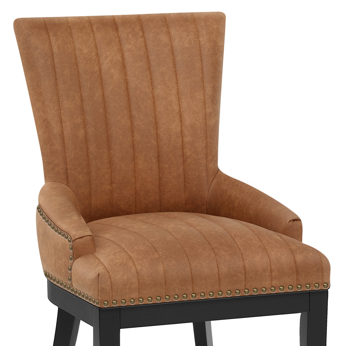 Silla Polipiel Madera - Chiltern Marrón