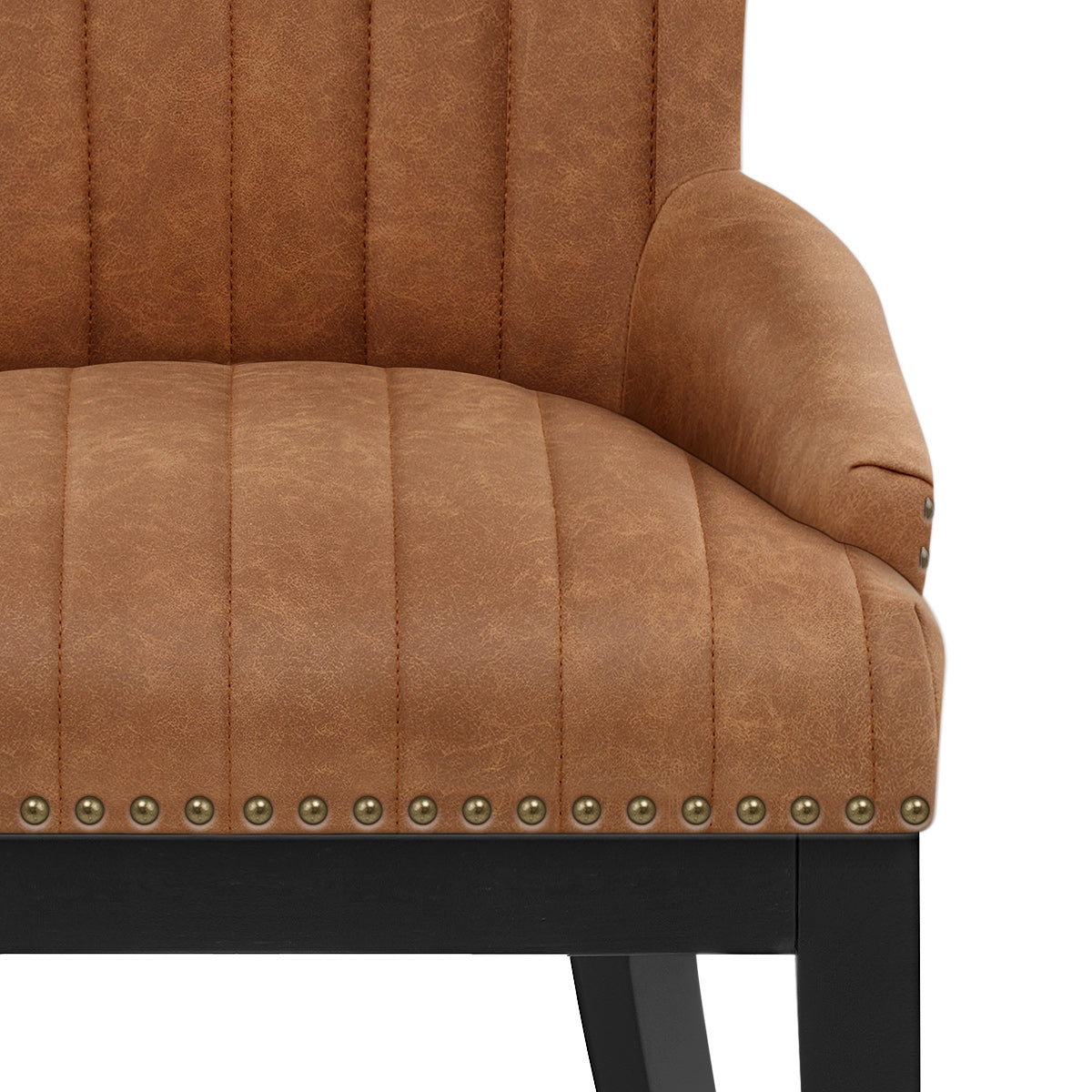 Silla Polipiel Madera - Chiltern Marrón