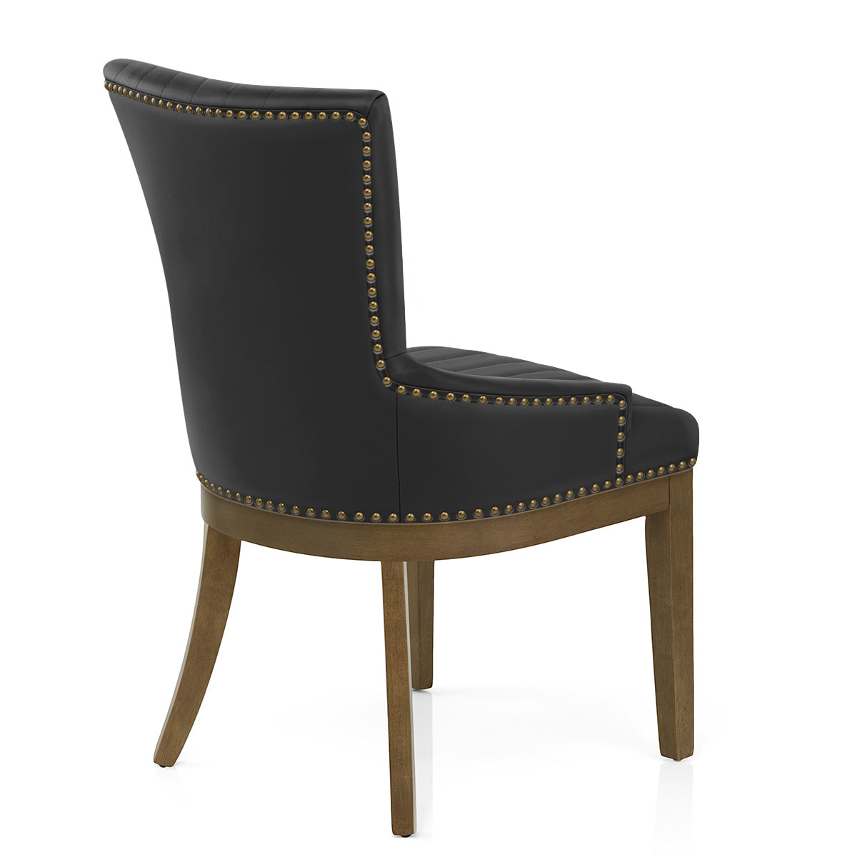 Silla Cuero Auténtico Roble - Chiltern Negro