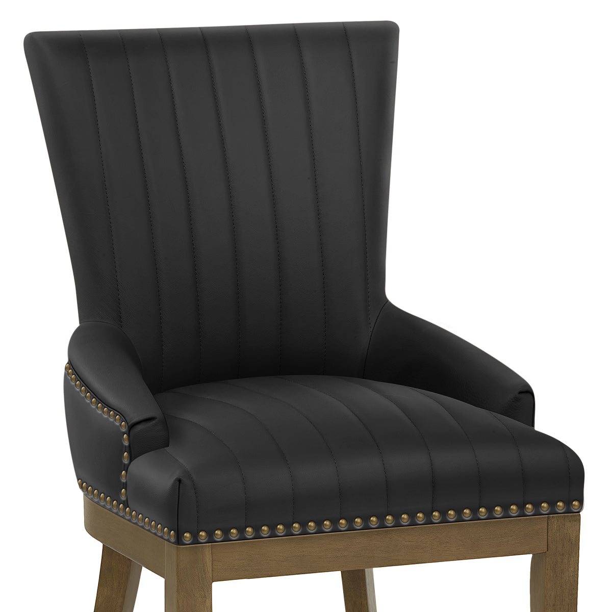 Silla Cuero Auténtico Roble - Chiltern Negro