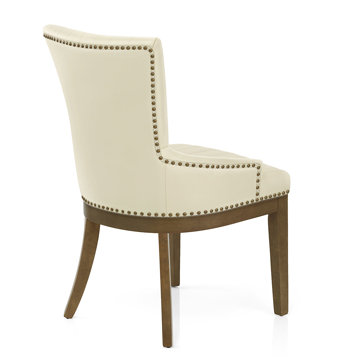 Silla Cuero Auténtico Roble - Chiltern Crema