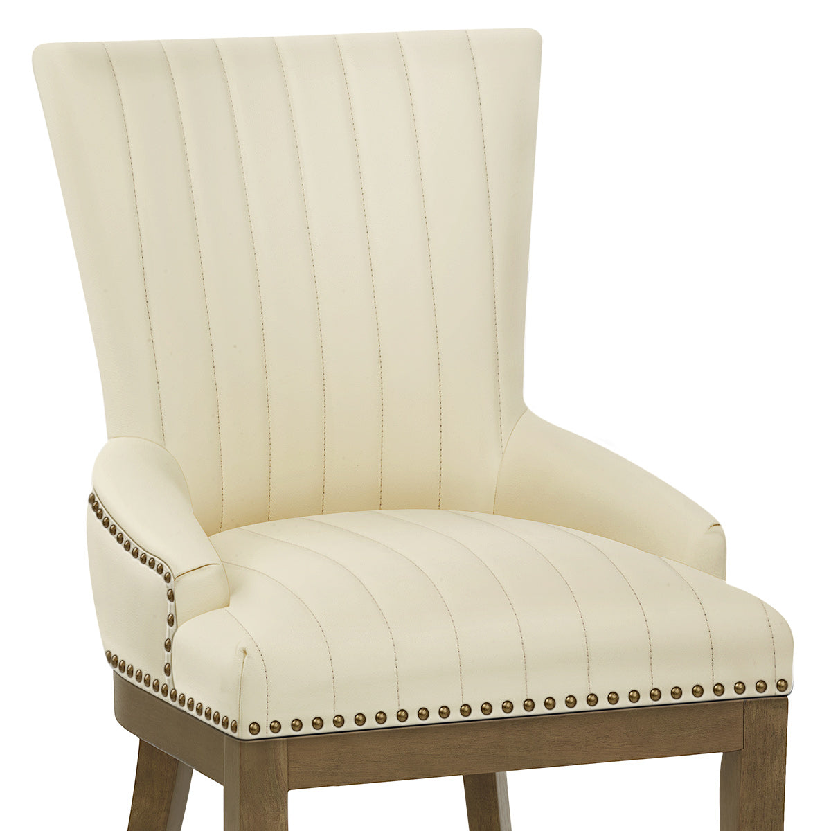 Silla Cuero Auténtico Roble - Chiltern Crema