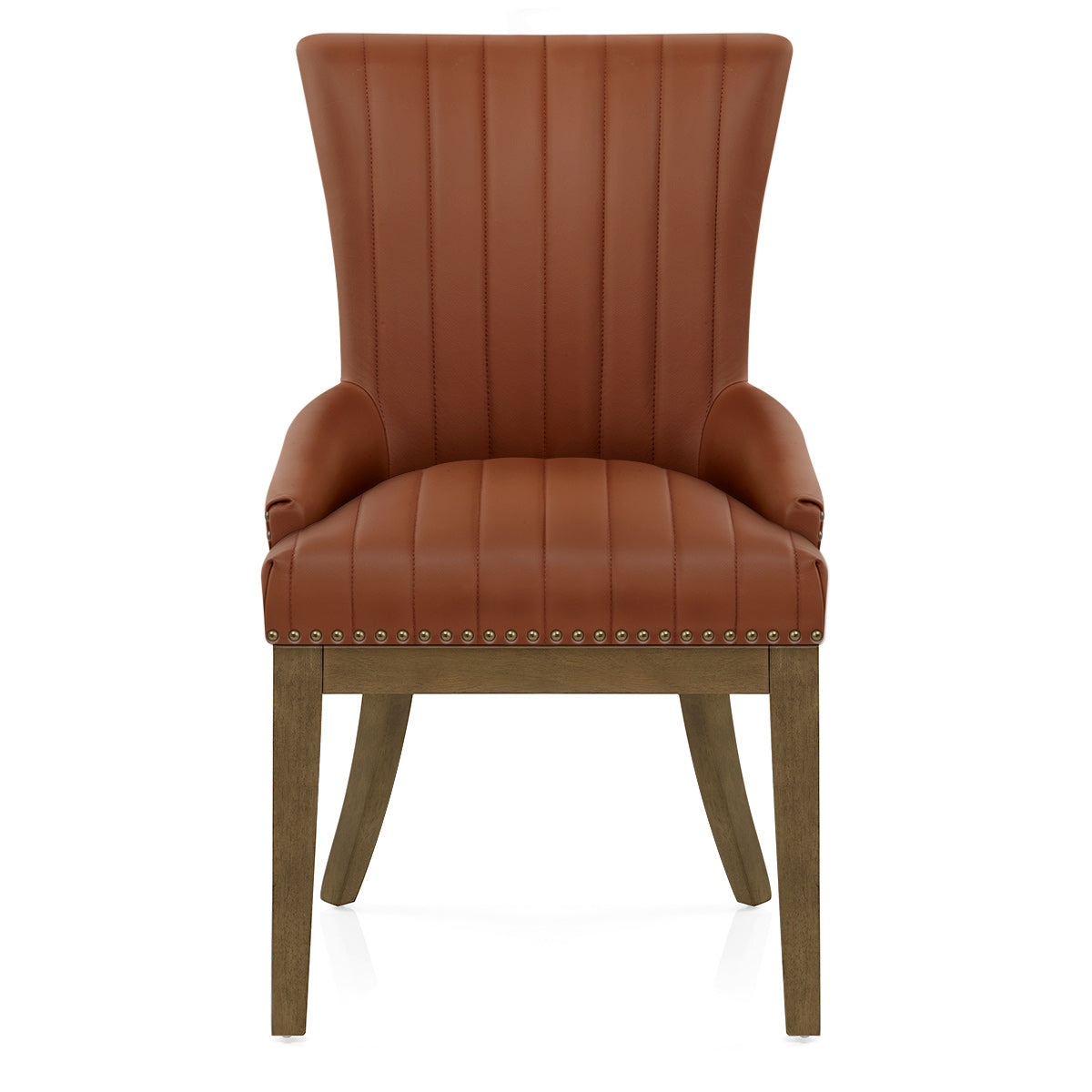 Silla Cuero Auténtico Roble - Chiltern Marrón