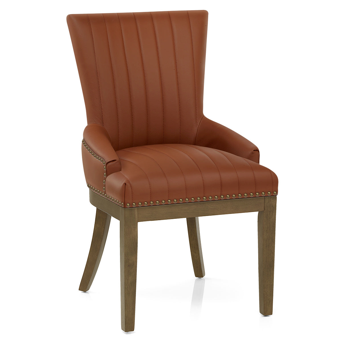 Silla Cuero Auténtico Roble - Chiltern Marrón