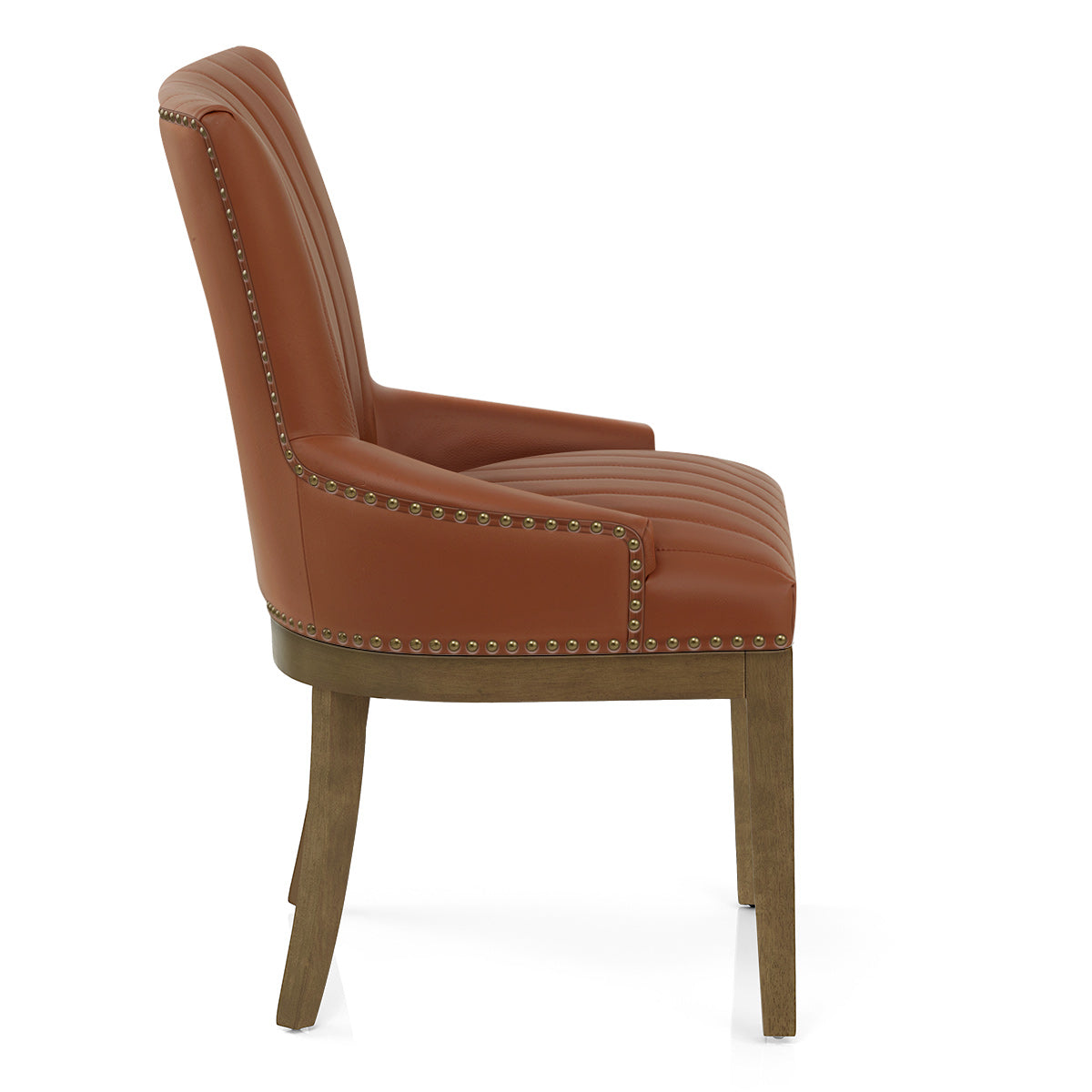 Silla Cuero Auténtico Roble - Chiltern Marrón